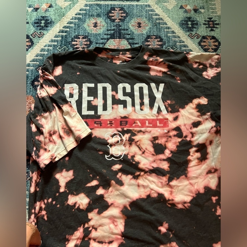 Custom Tyed BOSTON RED SOX Oversized Tee